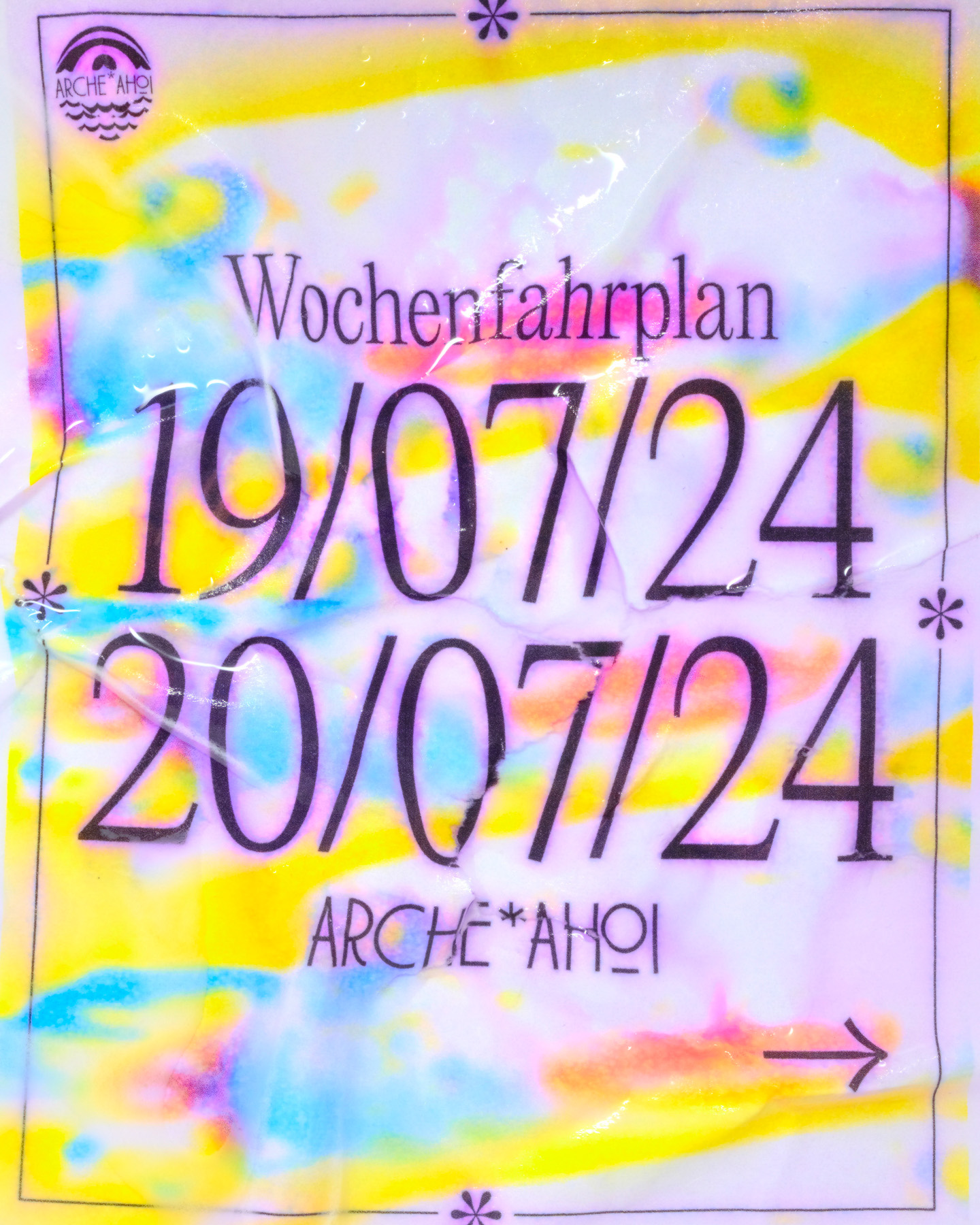 ARCHE*AHOI Flyerdesign Dominik Hollaus Dominik Hollaus Fotografie Grafikdesign