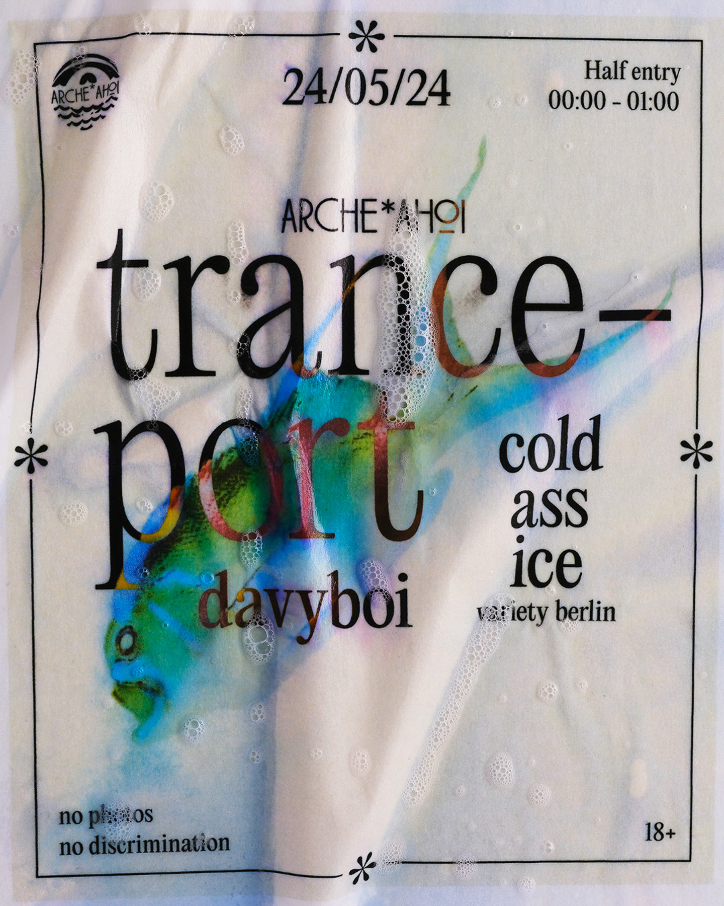 ARCHE*AHOI Flyerdesign Dominik Hollaus Dominik Hollaus Fotografie Grafikdesign