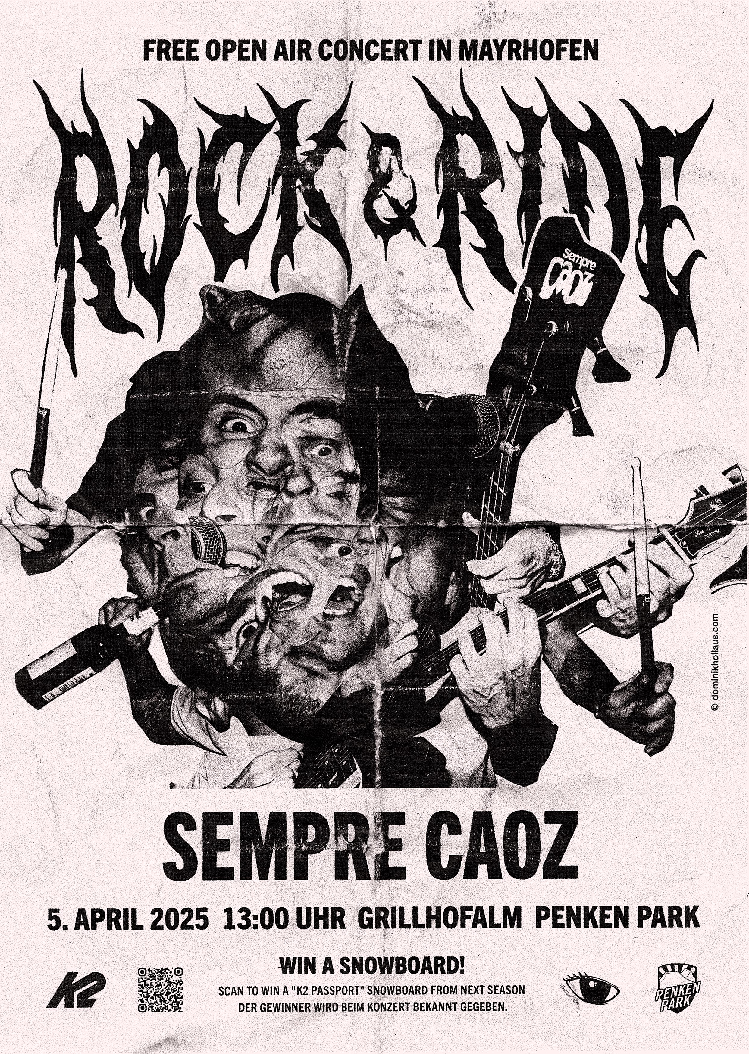 Rock and Ride - Sempre Caoz Plakat Dominik Hollaus Fotografie Grafikdesign